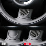 Carbon Fiber Sticker Car Steering Wheel Decal Decoration for Mini Cooper