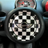 1pc Epoxy 3D Badge Decal Car Steering Wheel Emblem Sticker Decoration for MINI Cooper