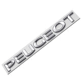 15.7x1.6cm Peugeot Metal Car Rear Sticker Decal Emblem Badge