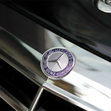 42mm Curved 38mm Flat ABS Car Front Engine Grill Emblem Badge Label for Mercedes Benz C Class E Class C200 E260 E300L S400L