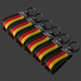 Audi S3 S4 S5 S6 S7 S8 RS3 RS4 RS5 RS6 RS7 RS8 Car Logo Nylon Webbing Keychain Pendant