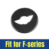 Carbon Fiber Car Steering Wheel Stickers Auto Decal Decoration for Mini Cooper