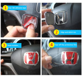 53mm 50mm Steering Wheel Center Emblem for Honda