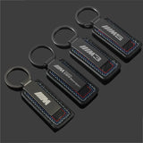 BMW M Power M3 M5 Suede Car Keyring Metal Key Chain Holder Pendant