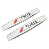 2pcs Toyota TRD Metal Car Fender Side Badge Decal Rear Emblem Sticker