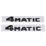 Mercedes Benz 4MATIC Logo Carbon Fiber ABS Car Rear Sticker