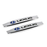 2pcs Lexus Metal Car Fender Side Badge Decal Rear Emblem Sticker