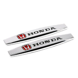 2pcs Honda Mugen Typer Logo Metal Car Fender Side Badge Decal Rear Emblem Sticker