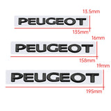 Peugeot ABS Letter Car Rear Sticker Emblem Badge Decal