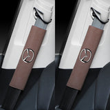 2pcs/set Mazda Suede Car Safety Belt Pads Shoulder Covers