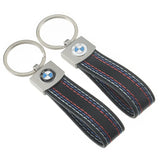 BMW Metal Leather Car Key Chain Holder Keyring Pandant