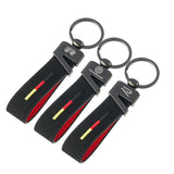Volkswagen VW R Logo Suede Car Keychain Pendant Key Chain Holder
