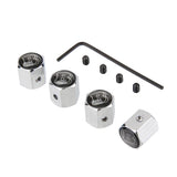 4pcs/set Mercedes Benz Brabus Anti-Theft Car Air Valve Stem Cap Auto Tyre Valve Covers