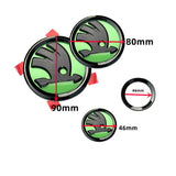 4pcs Skoda ABS Car Front Hood Emblem Rear Badge Sticker Steering Wheel Decal