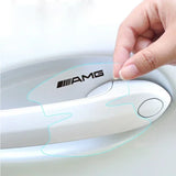 8pcs Mercedes Benz AMG Car Door Handle Bowl Wrist Transparent Protector Anti-collision Decal