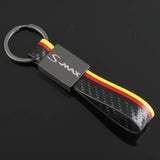 Ford S-MAX Logo Leather Car Keychain Keyring Pendant