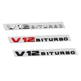 Mercedes Benz V12 BITURBO Logo ABS Car Sticker