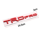 ABS TRD Pro Badge Car Rear Trunk Fender Side Sticker for Camry Corolla Yaris Hilux Highlander Aqua Rav4 Auto Decoration