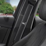2pcs 33cm Toyota Crown Logo Suede Car Seat Safety Belt Pads Shoulder Protection Cover