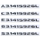 Mercedes Benz A-Class C-Class E-Class S-Class G-Class Car Rear Sticker Decal