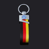 Volkswagen VW Nylon Webbing Car Keychain Pendant Key Chain Holder