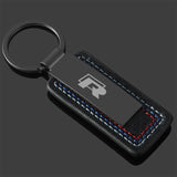 Volkswagen VW R Carbon Fiber Car Keychain Pendant Key Chain Holder