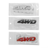 Car Styling 3D 4WD Metal Zinc Alloy RearTrunk Fender Adhesive Badge Body Tailgate Displaceme Emblem for RAV4 Accessories