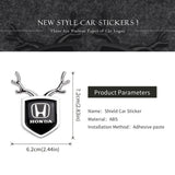 Honda ABS Deer Car Rear Sticker Shield Trunk Emblem Badge Decal