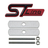 7.9x2.7cm Ford ST Line Metal Car Front Grille Emblem Badge Decal