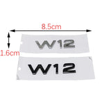 Audi W12 ABS Car Rear Sticker Trunk Emblem Badge Decal