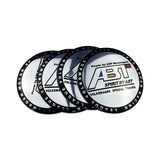 4pcs/set 56mm Volkswagen VW Rline GTI ABT Logo Car Wheel Center Hub Cap Sticker Decal
