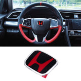 53mm 50mm Steering Wheel Center Emblem for Honda