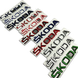 Skoda Metal Car Rear Sticker Trunk Emblem Badge Decal