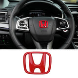 50*40MM ABS Car Steering Wheel Center Emblem Sticker for Honda