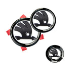 80/90mm ABS Skoda Car Front Hood Emblem Rear Badge Sticker Steering Wheel Decal