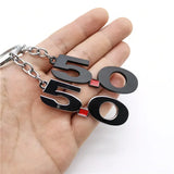 Ford 5.0 Logo Metal Car Keychain Keyring