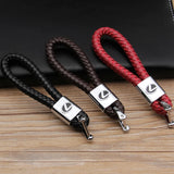 Lexus Logo PU Leather Braided Rope Car Keychain