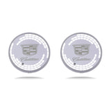 2pcs Cadillac Logo Car Water Coasters 7-color LED Light Cup Mat Holder