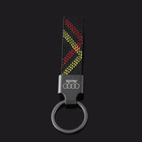 Audi Oxford Webbing Metal Car Keyring