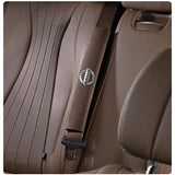 2pcs 33cm Nissan Logo Suede Car Seat Safety Belt Pads Shoulder Protection Cover