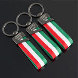 Audi Car Logo Nylon Webbing Key Chain Keyring