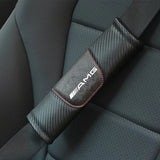 AMG Carbon Fiber  Car Seat Safety Belt Cover for Mercedes Benz W246 W176 W203 W204 W205 W211 W212 W213 W220 W222