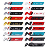 Hyundai N LINE Logo Metal Car Rear Sticker Trunk Emblem Badge Decal