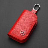 Mercedes Benz Leather Car Key Case Protective Key Cover Organizer