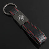 BMW Metal Leather Car Key Chain Key Ring Keychain Pendant