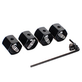 4pcs/set Lincoln Anti-Theft Car Air Valve Stem Cap Auto Tyre Valve Covers