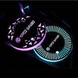 2pcs MG Logo Car Water Coasters 7-color LED Light Cup Mat Holder