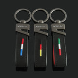 Honda XR-V Logo Suede Car Keychain Pendant Key Chain Holder