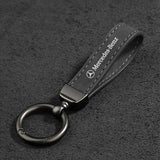 Mercedes Benz Logo Metal Suede Car KeyChain