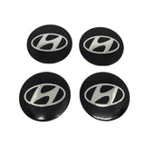 4pcs/set 60mm 65mm Hyundai Car Wheel Center Hub Caps Sticker Decal